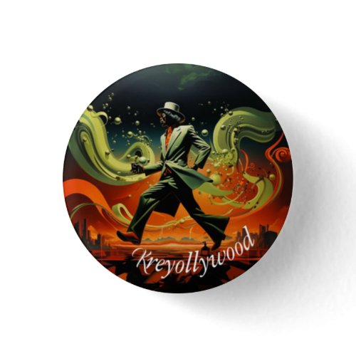 Kreyollywood PINS rond. Diamètre 3,2 cm