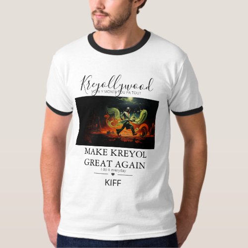 T-Shrit Kreyollywood Homme, Taille M, L