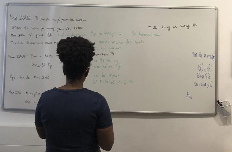 Apprendre, écrire et transmettre la langue créole martiniquaise